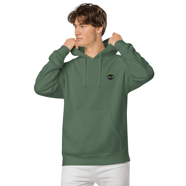 MJB Embroidered Unisex pigment-dyed hoodie