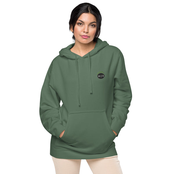 MJB Embroidered Unisex pigment-dyed hoodie