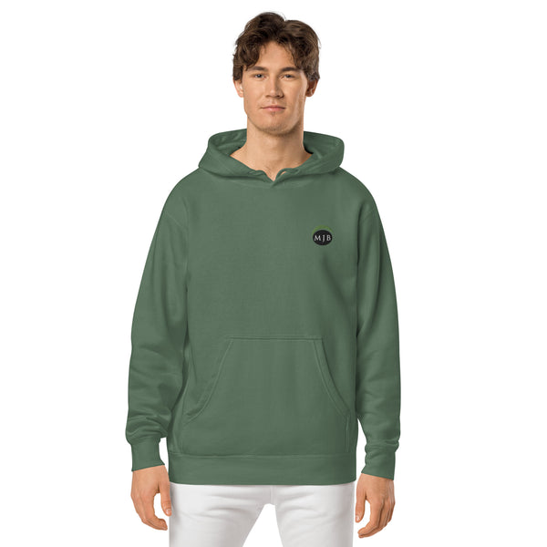 MJB Embroidered Unisex pigment-dyed hoodie