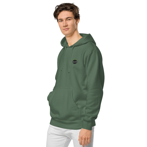 MJB Embroidered Unisex pigment-dyed hoodie