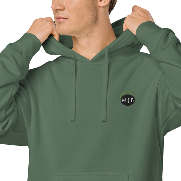 MJB Embroidered Unisex pigment-dyed hoodie