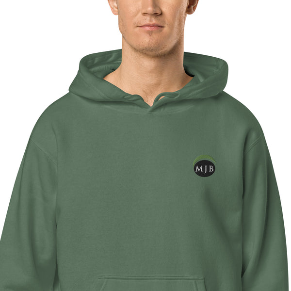 MJB Embroidered Unisex pigment-dyed hoodie