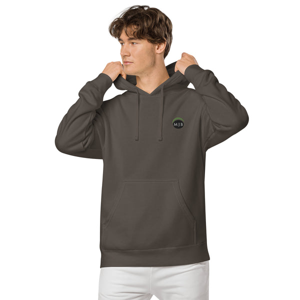 MJB Embroidered Unisex pigment-dyed hoodie