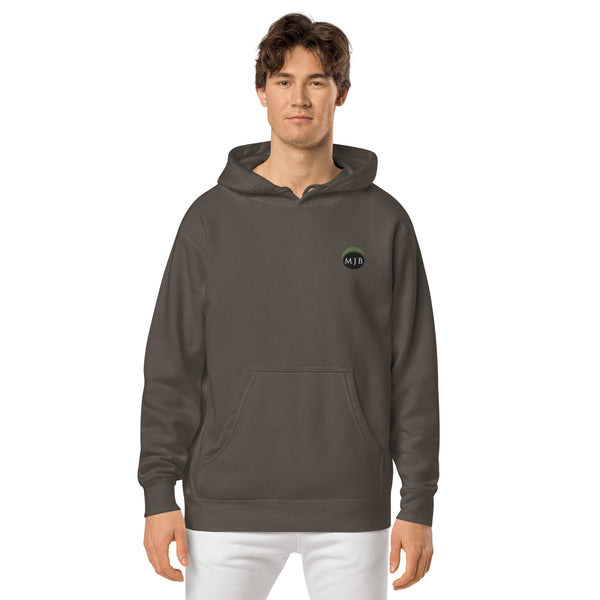 MJB Embroidered Unisex pigment-dyed hoodie