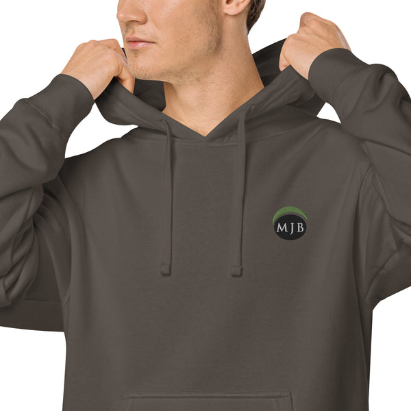 MJB Embroidered Unisex pigment-dyed hoodie