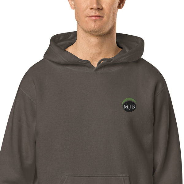 MJB Embroidered Unisex pigment-dyed hoodie