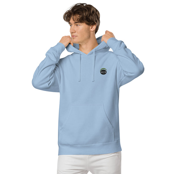 MJB Embroidered Unisex pigment-dyed hoodie