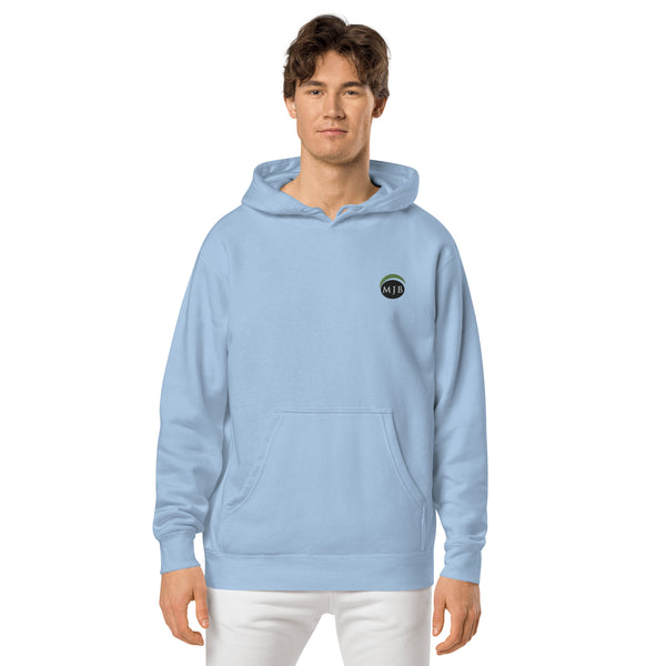 MJB Embroidered Unisex pigment-dyed hoodie