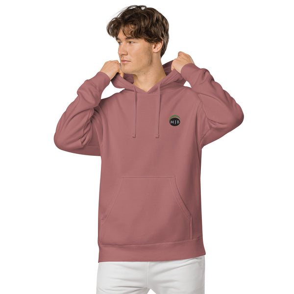 MJB Embroidered Unisex pigment-dyed hoodie