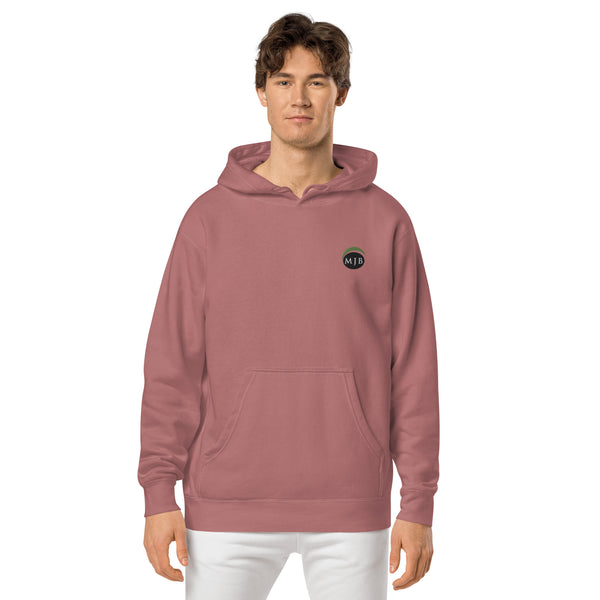 MJB Embroidered Unisex pigment-dyed hoodie