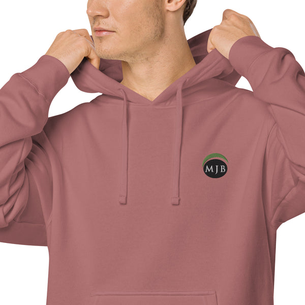 MJB Embroidered Unisex pigment-dyed hoodie