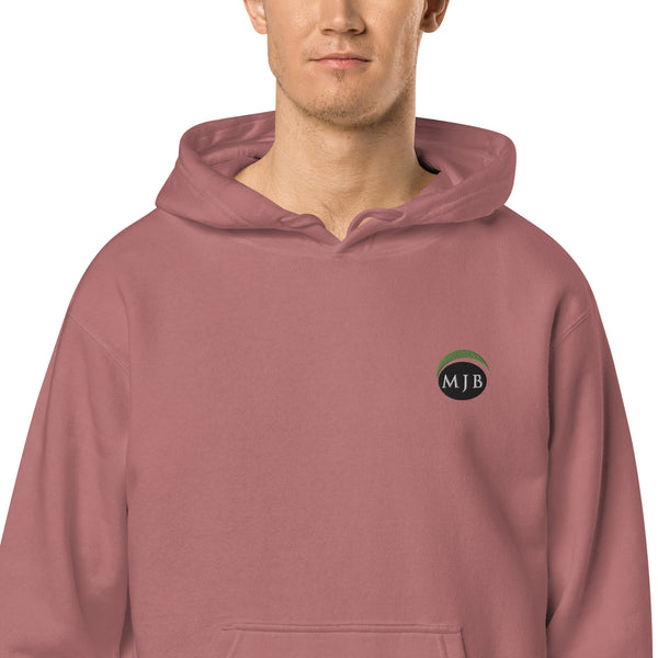 MJB Embroidered Unisex pigment-dyed hoodie