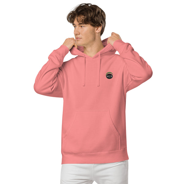 MJB Embroidered Unisex pigment-dyed hoodie