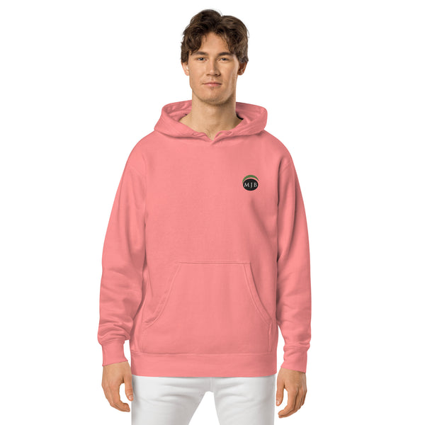 MJB Embroidered Unisex pigment-dyed hoodie