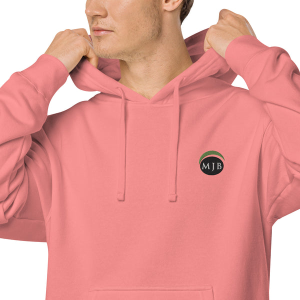 MJB Embroidered Unisex pigment-dyed hoodie