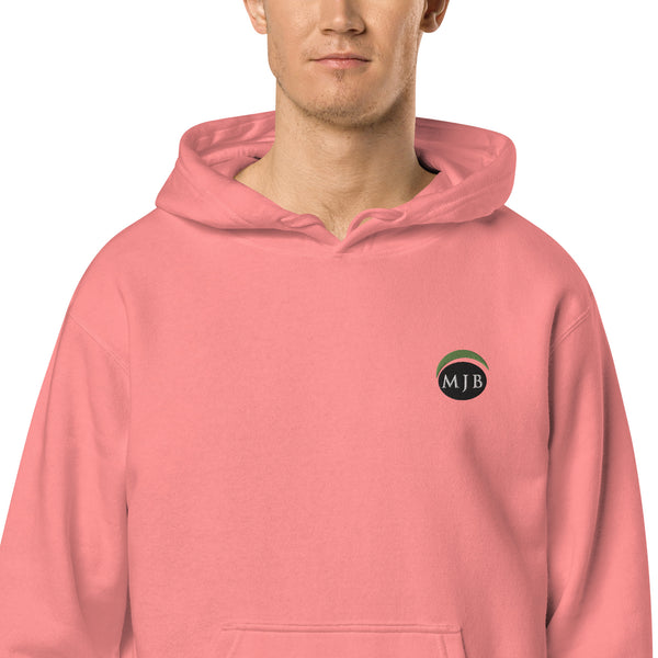 MJB Embroidered Unisex pigment-dyed hoodie