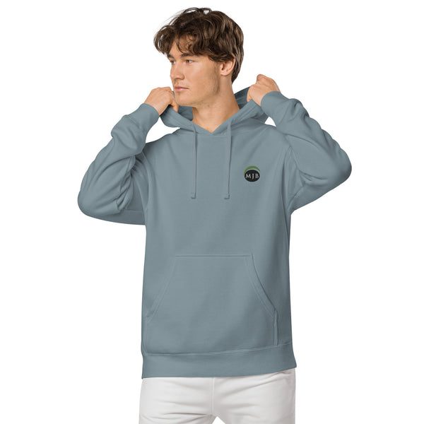 MJB Embroidered Unisex pigment-dyed hoodie