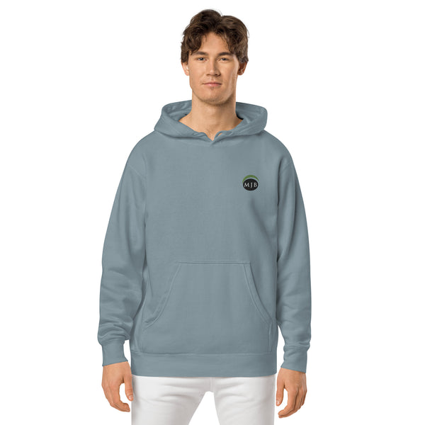 MJB Embroidered Unisex pigment-dyed hoodie