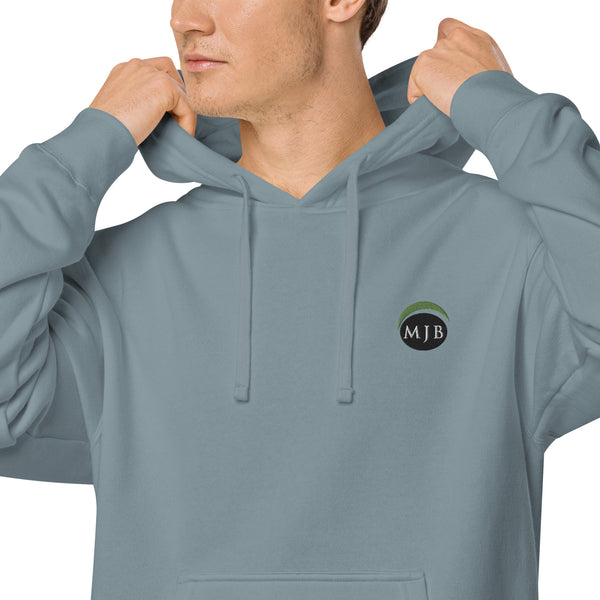 MJB Embroidered Unisex pigment-dyed hoodie