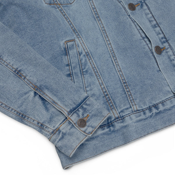MJB Embroidered Unisex denim sherpa jacket