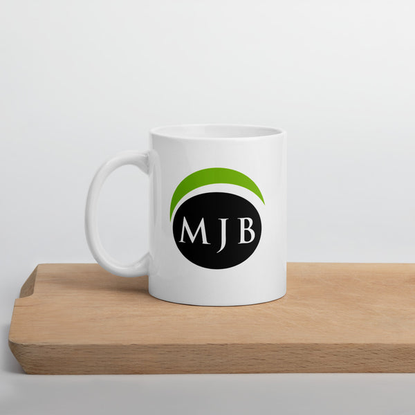 MJB White Glossy Mug