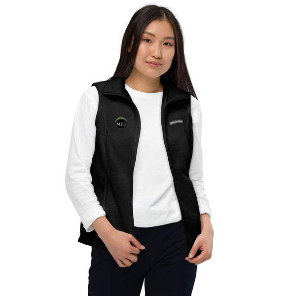 MJB Embroidered Women’s Columbia fleece vest