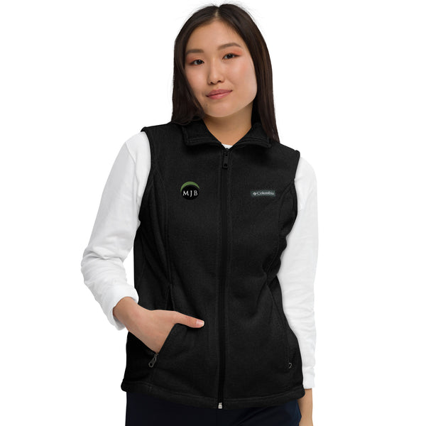 MJB Embroidered Women’s Columbia fleece vest