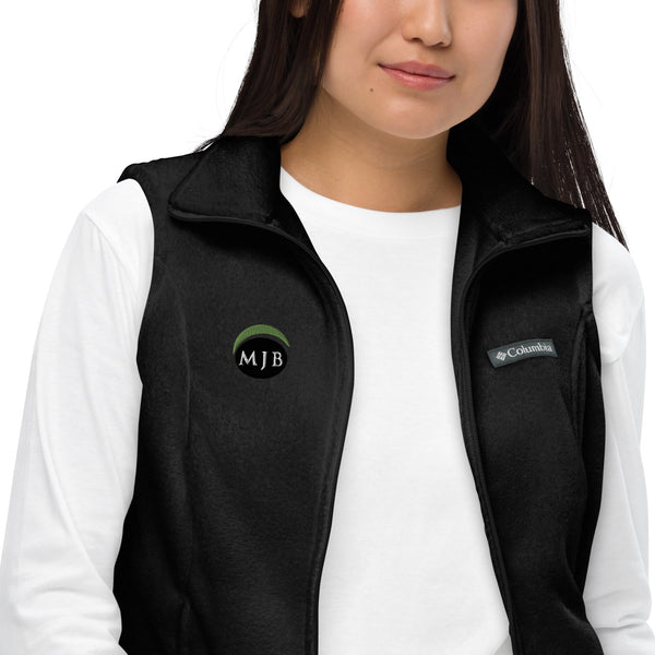 MJB Embroidered Women’s Columbia fleece vest