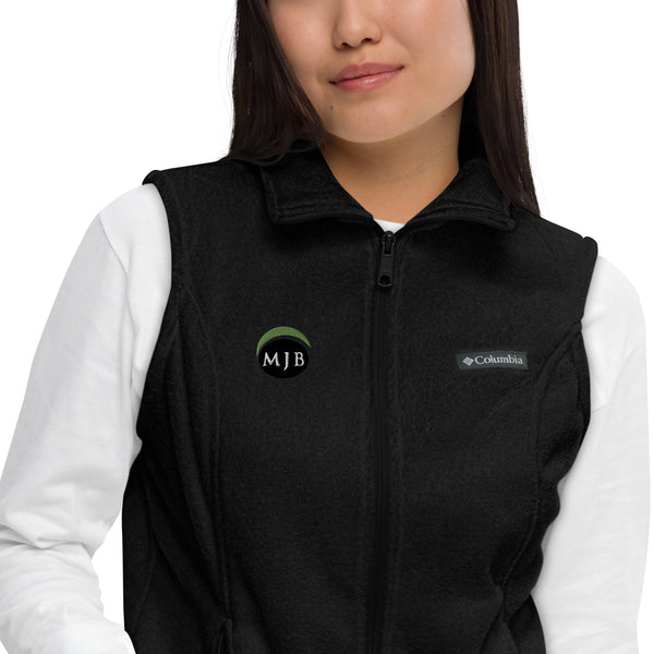MJB Embroidered Women’s Columbia fleece vest