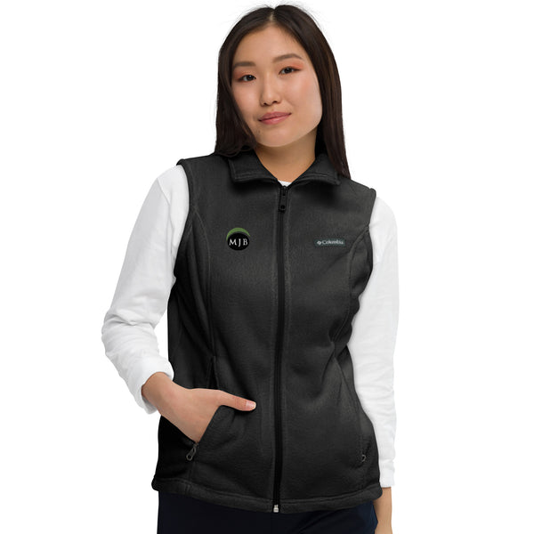 MJB Embroidered Women’s Columbia fleece vest