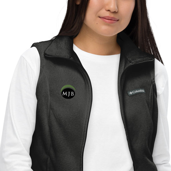MJB Embroidered Women’s Columbia fleece vest