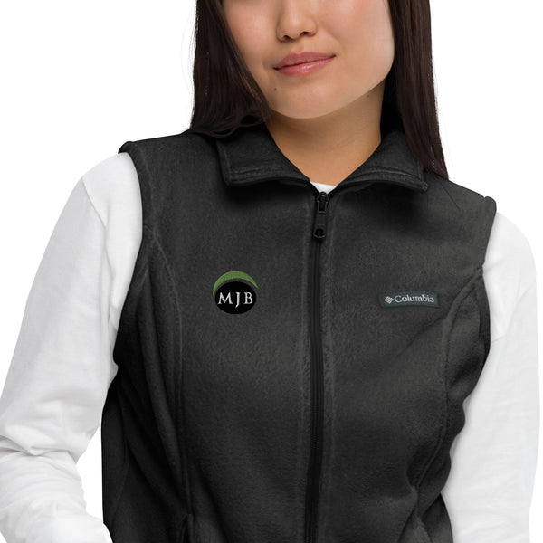 MJB Embroidered Women’s Columbia fleece vest